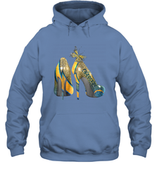 NFL Los Angeles Chargers High Heel Butterfly Rhinestone Hoodie - NFLFanGift