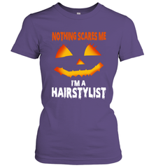 Nothing Scares Me Im A Hairstylist Funny Halloween Costume Women's T-Shirt - NFLFanGift