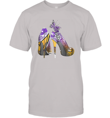 NFL Minnesota Vikings High Heel Butterfly Rhinestone Tide Men's T-Shirt - NFLFanGift