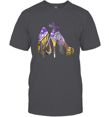 NFL Minnesota Vikings High Heel Butterfly Rhinestone Tide Men's T-Shirt - NFLFanGift