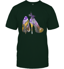 NFL Minnesota Vikings High Heel Butterfly Rhinestone Tide Men's T-Shirt - NFLFanGift