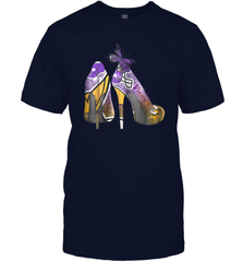NFL Minnesota Vikings High Heel Butterfly Rhinestone Tide Men's T-Shirt - NFLFanGift