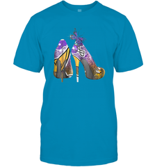 NFL Minnesota Vikings High Heel Butterfly Rhinestone Tide Men's T-Shirt - NFLFanGift