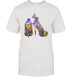 NFL Minnesota Vikings High Heel Butterfly Rhinestone Tide Men's T-Shirt - NFLFanGift