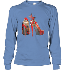 NFLTampa Bay Buccaneers High Heel Butterfly Rhinestone Tide Long Sleeve T-Shirt - NFLFanGift