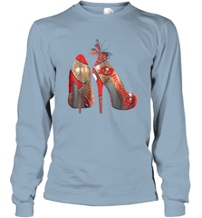 NFLTampa Bay Buccaneers High Heel Butterfly Rhinestone Tide Long Sleeve T-Shirt - NFLFanGift