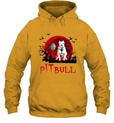 Halloween Stephen king IT Pitbull Moon Shadow shirt Hoodie - NFLFanGift
