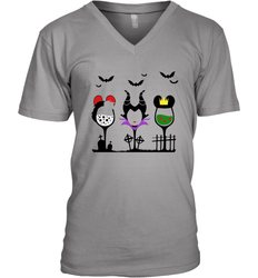 Disney Villains Cruella de Vil Maleficent Evil Queen wine Halloween Shirt Men's Vneck - NFLFanGift