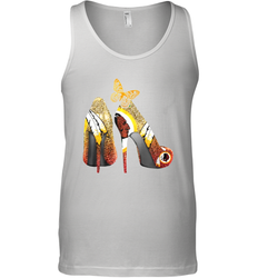 Washington Redskins High Heel Butterfly Rhinestone Tide Tank Top - NFLFanGift