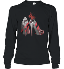 NFL Atlanta Falcons Rhinestone High Heels Long Sleeve T-Shirt - NFLFanGift