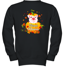 Blessing Nana Pig Pumpkin Halloween Youth Sweatshirt - NFLFanGift