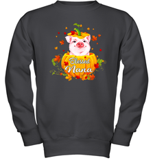 Blessing Nana Pig Pumpkin Halloween Youth Sweatshirt - NFLFanGift