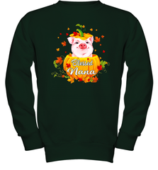 Blessing Nana Pig Pumpkin Halloween Youth Sweatshirt - NFLFanGift