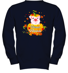 Blessing Nana Pig Pumpkin Halloween Youth Sweatshirt - NFLFanGift