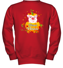Blessing Nana Pig Pumpkin Halloween Youth Sweatshirt - NFLFanGift