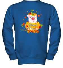 Blessing Nana Pig Pumpkin Halloween Youth Sweatshirt - NFLFanGift
