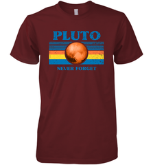 Never Forget Pluto Space Men's Premium T-Shirt - NFLFanGift