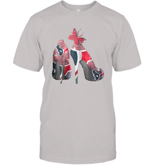 NFL Houston Texans High Heel Butterfly Rhinestone Tide Men's T-Shirt - NFLFanGift