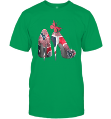 NFL Houston Texans High Heel Butterfly Rhinestone Tide Men's T-Shirt - NFLFanGift
