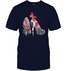 NFL Houston Texans High Heel Butterfly Rhinestone Tide Men's T-Shirt - NFLFanGift
