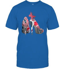 NFL Houston Texans High Heel Butterfly Rhinestone Tide Men's T-Shirt - NFLFanGift