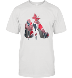 NFL Houston Texans High Heel Butterfly Rhinestone Tide Men's T-Shirt - NFLFanGift