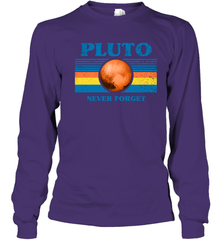 Never Forget Pluto Space Youth Long Sleeve T-Shirt - NFLFanGift