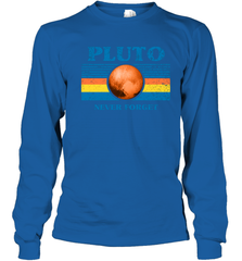 Never Forget Pluto Space Youth Long Sleeve T-Shirt - NFLFanGift