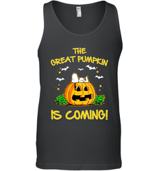 The Great Pumpkin Is Coming Snoopy Halloween Tank Top - NFLFanGift