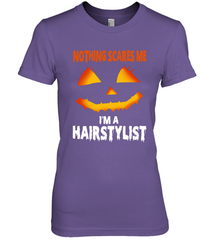 Nothing Scares Me Im A Hairstylist Funny Halloween Costume Women's The Boyfriend Tee - NFLFanGift