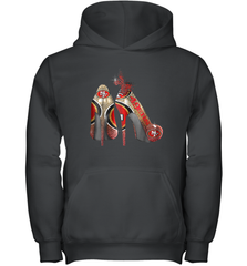 NFL San Francisco 49ers High Heel Butterfly Rhinestone Tide Youth Hoodie - NFLFanGift