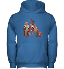 NFL San Francisco 49ers High Heel Butterfly Rhinestone Tide Youth Hoodie - NFLFanGift