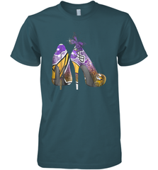 NFL Minnesota Vikings High Heel Butterfly Rhinestone Tide Men's Premium T-Shirt - NFLFanGift