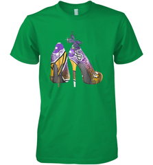 NFL Minnesota Vikings High Heel Butterfly Rhinestone Tide Men's Premium T-Shirt - NFLFanGift