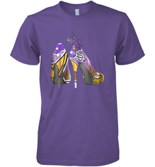 NFL Minnesota Vikings High Heel Butterfly Rhinestone Tide Men's Premium T-Shirt - NFLFanGift