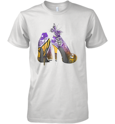 NFL Minnesota Vikings High Heel Butterfly Rhinestone Tide Men's Premium T-Shirt - NFLFanGift