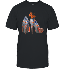 NFL Chicago Bears High Heel Butterfly Rhinestone Tide Men's T-Shirt - NFLFanGift