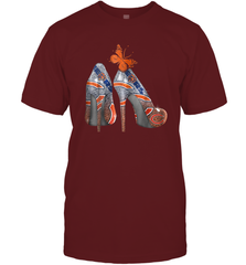 NFL Chicago Bears High Heel Butterfly Rhinestone Tide Men's T-Shirt - NFLFanGift