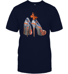 NFL Chicago Bears High Heel Butterfly Rhinestone Tide Men's T-Shirt - NFLFanGift