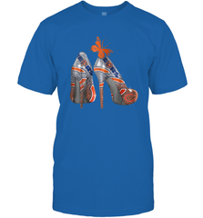 NFL Chicago Bears High Heel Butterfly Rhinestone Tide Men's T-Shirt - NFLFanGift