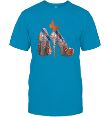 NFL Chicago Bears High Heel Butterfly Rhinestone Tide Men's T-Shirt - NFLFanGift