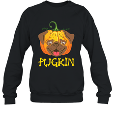 Funny Pugkin Pug Pumpkin Halloween Crewneck Sweatshirt - NFLFanGift