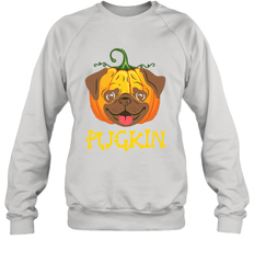 Funny Pugkin Pug Pumpkin Halloween Crewneck Sweatshirt - NFLFanGift
