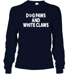Dog Paws And White Claws Youth Long Sleeve T-Shirt - NFLFanGift