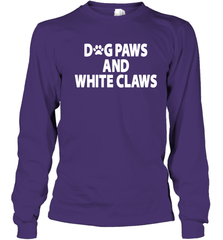 Dog Paws And White Claws Youth Long Sleeve T-Shirt - NFLFanGift