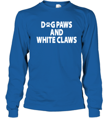 Dog Paws And White Claws Youth Long Sleeve T-Shirt - NFLFanGift