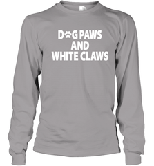 Dog Paws And White Claws Youth Long Sleeve T-Shirt - NFLFanGift