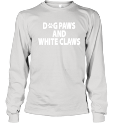 Dog Paws And White Claws Youth Long Sleeve T-Shirt - NFLFanGift