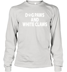 Dog Paws And White Claws Youth Long Sleeve T-Shirt - NFLFanGift