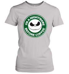 Starbucks Inspired Jack Skellington Coffee I'm A Nightmare Before Coffee Women's T-Shirt - NFLFanGift
